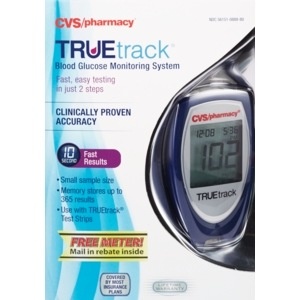 slide 1 of 1, CVS Health Blood Glucose Monitor Featuring Truetrack Smart System, 1 ct
