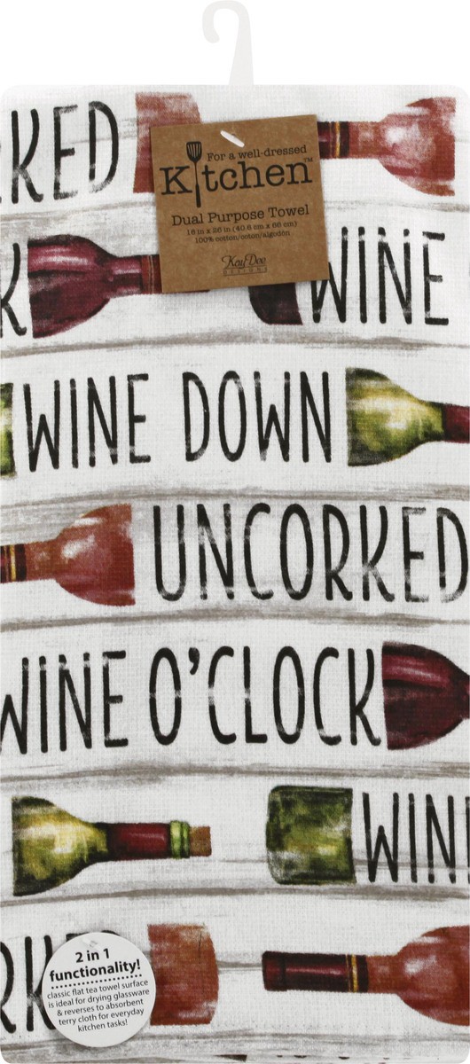 slide 1 of 8, Kay Dee Designs Kay Dee Uncorked Towel Wine Down, 1 ct