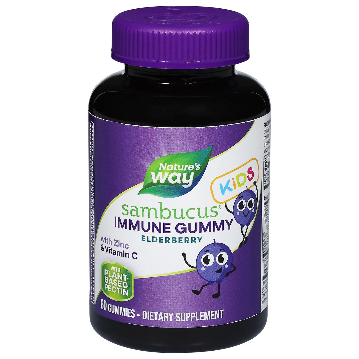 slide 1 of 9, Nature's Way Kids Sambucus Elderberry Immune Gummy 60 Gummies, 60 ct