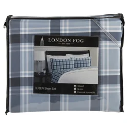 London Fog Coleman Plaid Queen Sheet set