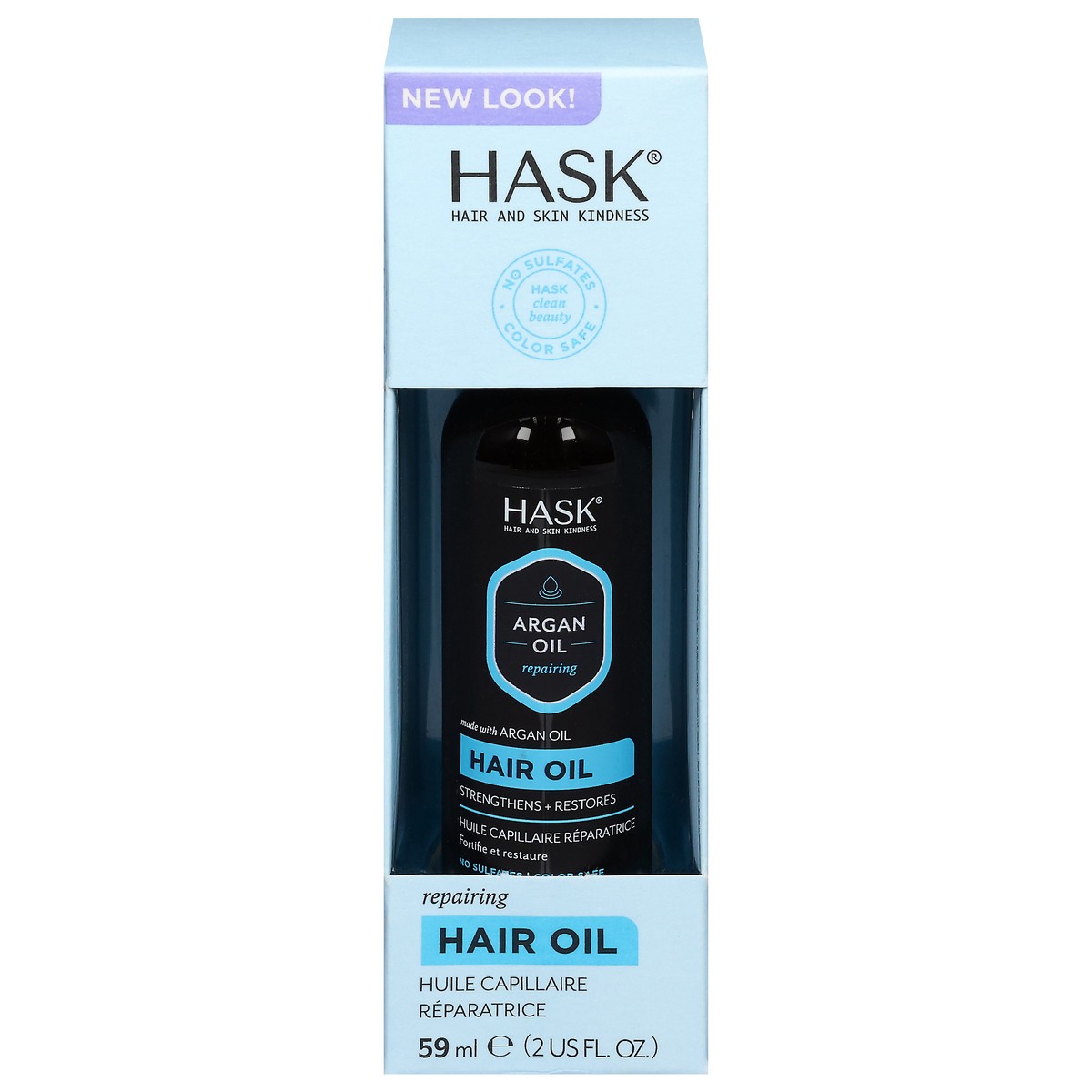 slide 1 of 9, Hask Repairing Hair Oil 2 fl oz, 59 ml