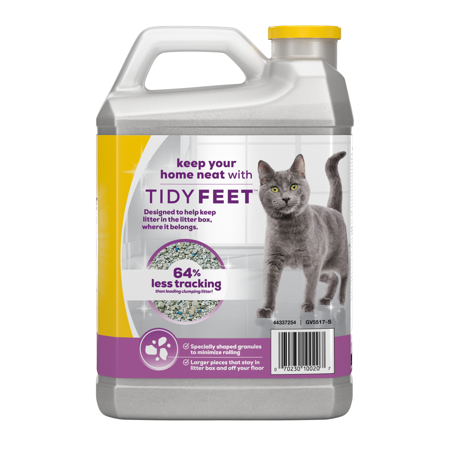 slide 2 of 6, Tidy Cats Purina Tidy Cats Tidy Feet Clumping Low Tracking Cat Litter With Odor Control – Unscented - 20 lb. Jug, 20 lb
