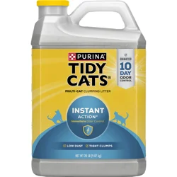 Tidy Cats Purina Tidy Cats Clumping Cat Litter, Instant Action Multi Cat Litter - 20 lb. Jug