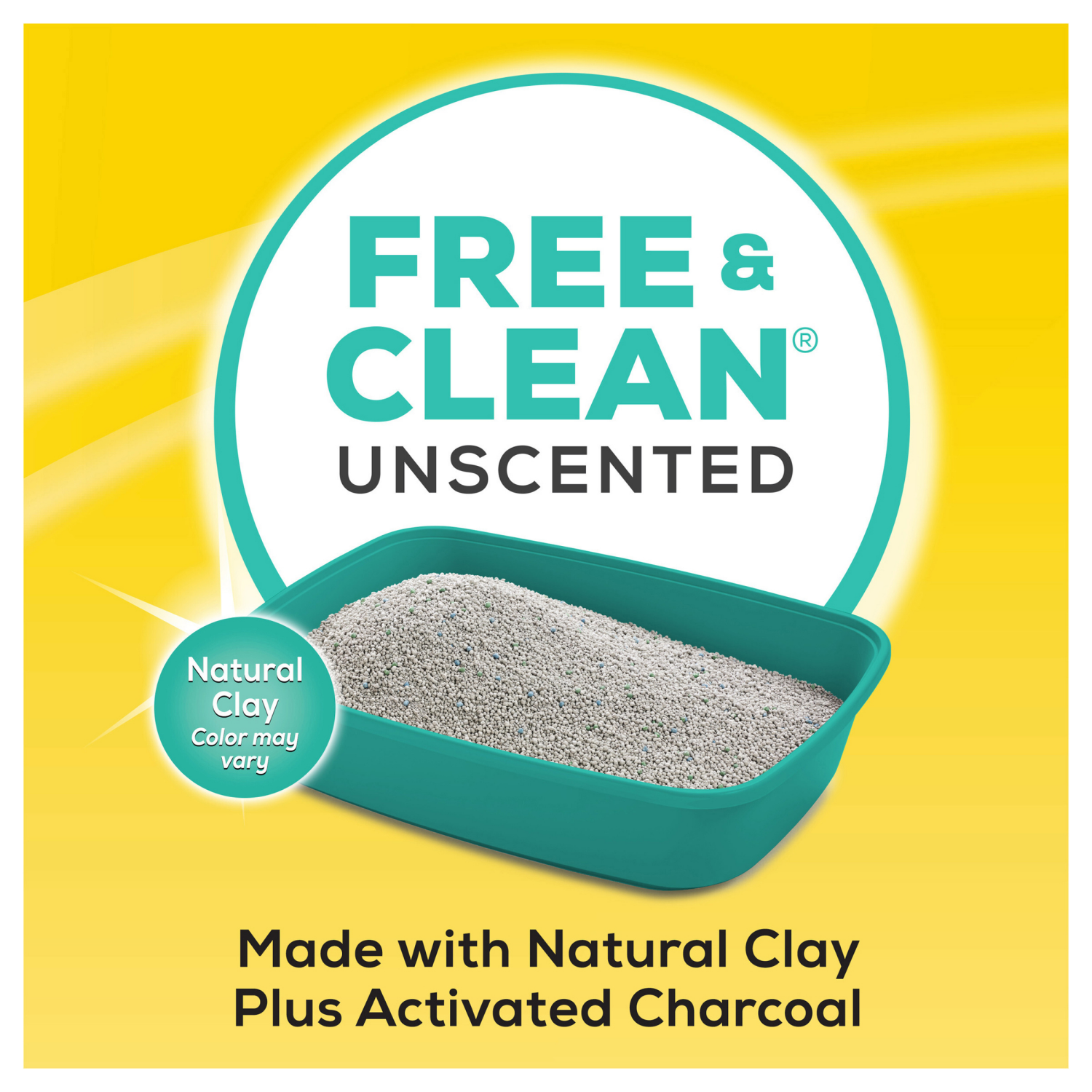 slide 3 of 5, Tidy Cats Purina Tidy Cats Free and Clean Unscented Cat Litter - 35 lb. Pail, 35 lb