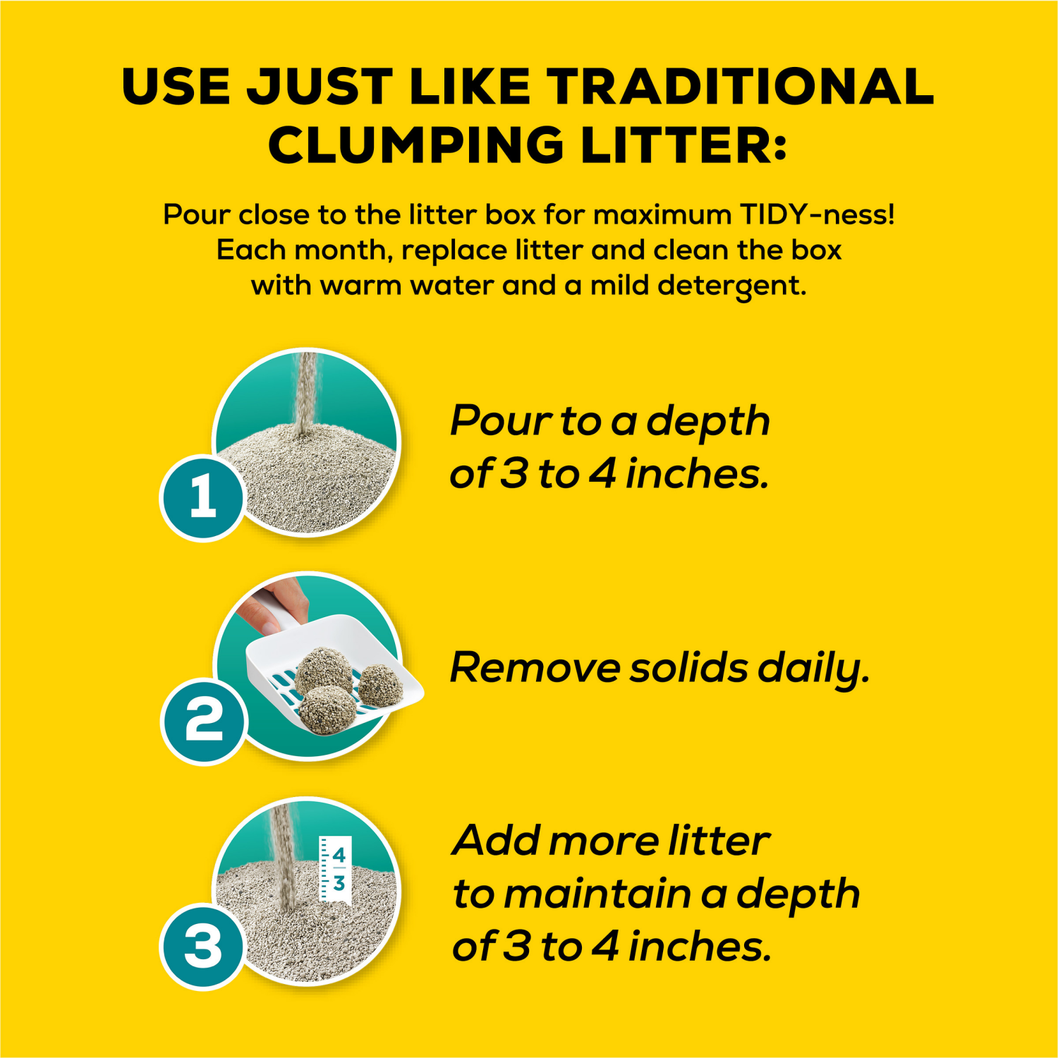 slide 8 of 8, Tidy Cats Light Weight Multi-Cat Free & Clean Unscented Clumping Litter 17 lb, 17 lb