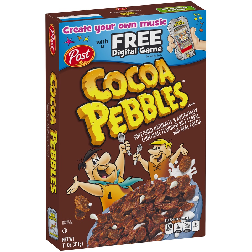 slide 4 of 8, Post Cocoa Pebbles Cereal, 11 oz