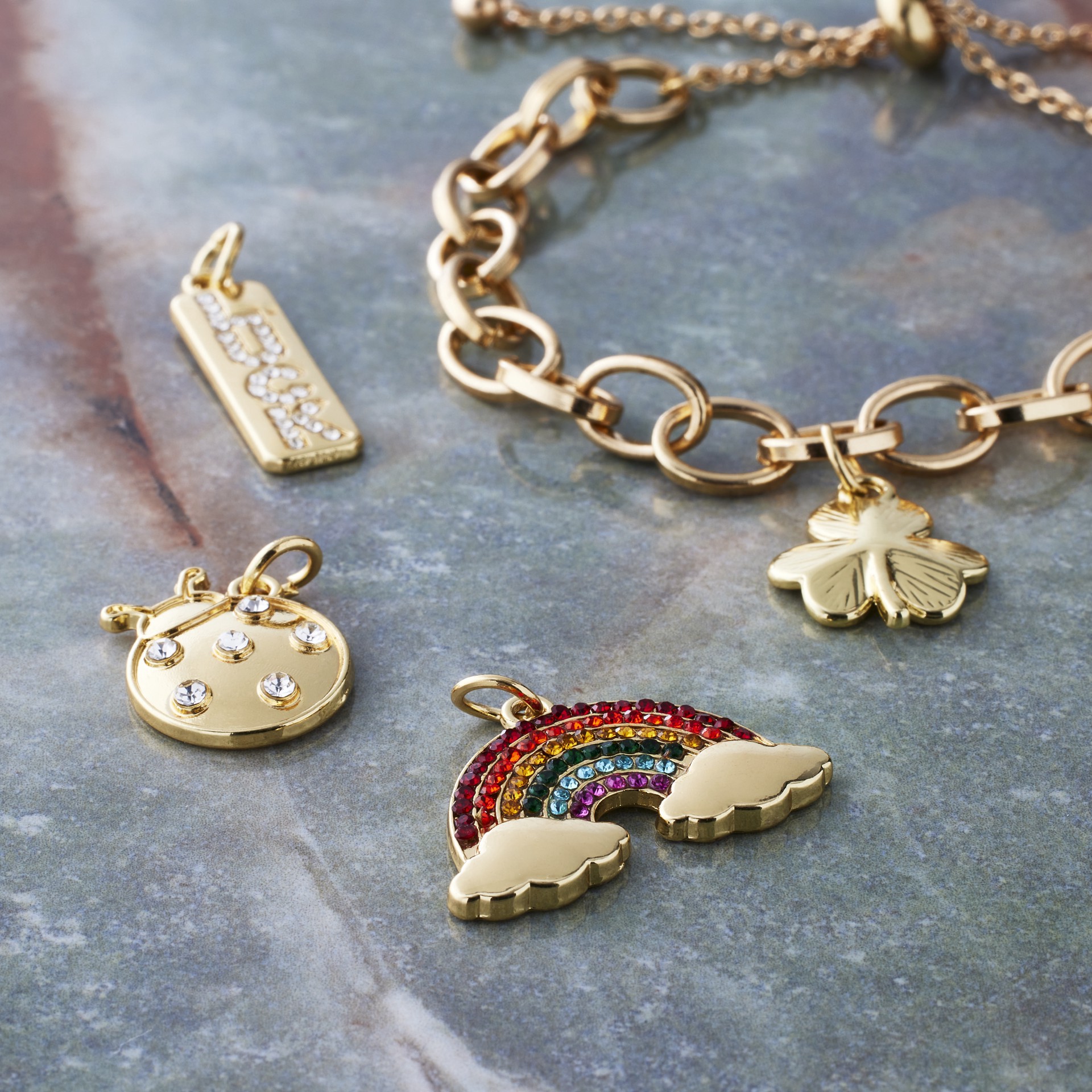 slide 3 of 3, Lucky Mix Charm Set By Bead Landing, 8mm to 16mm charm size