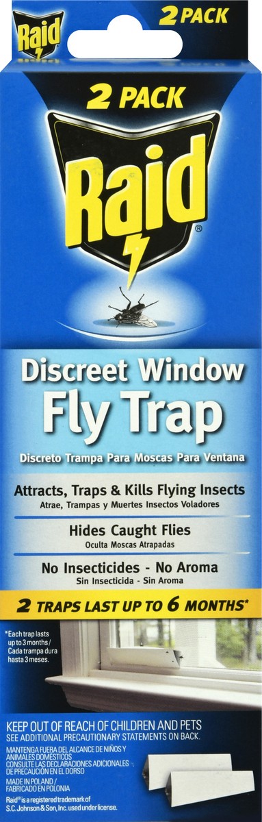 slide 3 of 8, Raid Window Fly Traps, 2 ct