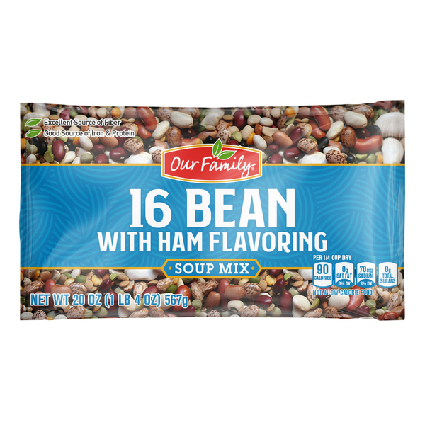 Our Family Mix Soup Ham Bean 20 oz Shipt