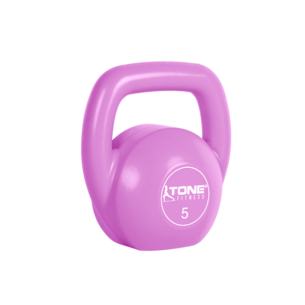 slide 13 of 13, Tone Fitness Vinyl Coated Cement Filled Kettlebell Weights, 1 ct