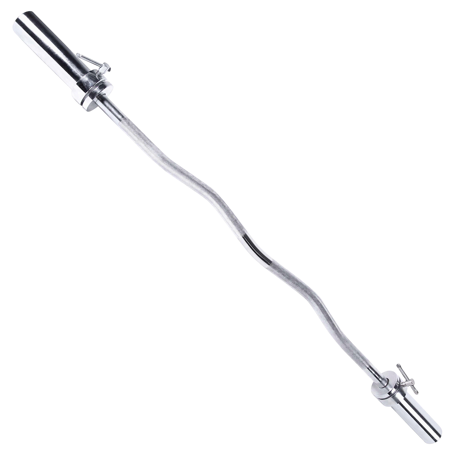 slide 2 of 2, CAP Olympic solid chromed curl bar, 1 ct