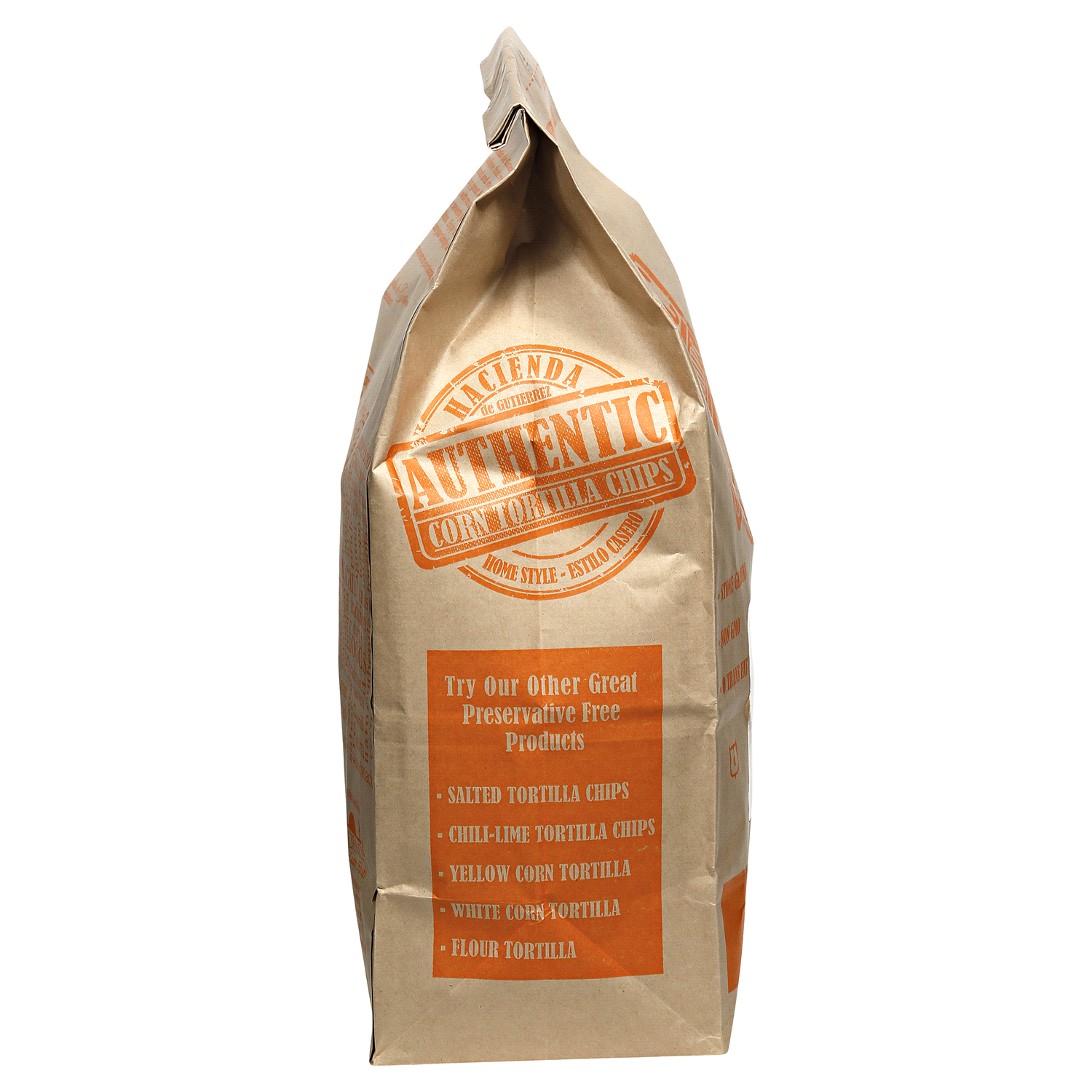 slide 2 of 3, Hacienda Authentic Corn Tortilla Chips with No Salt, 14 oz, 14 oz