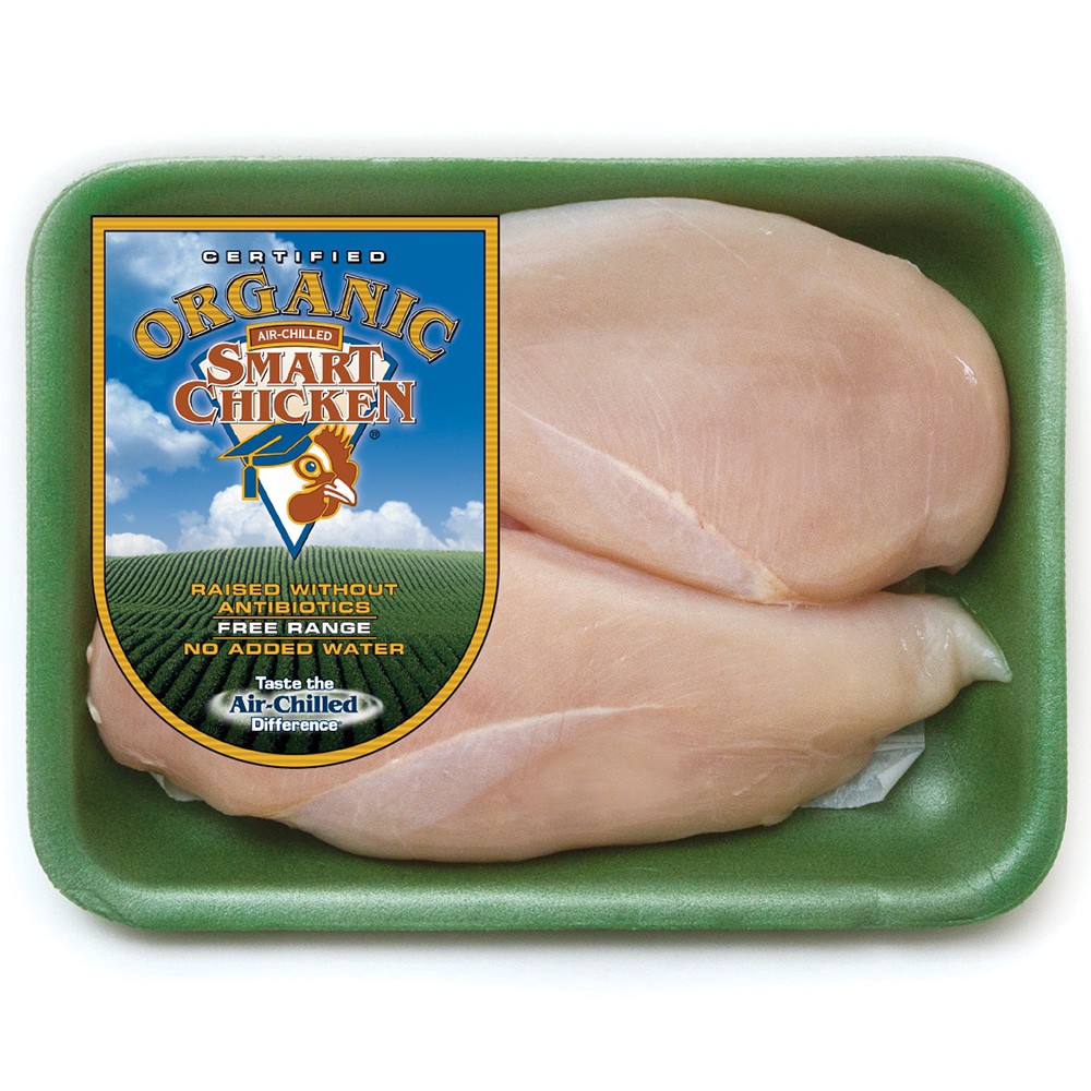 slide 1 of 1, Smart Chicken Organic Boneless Skinless Chicken Breast, per lb