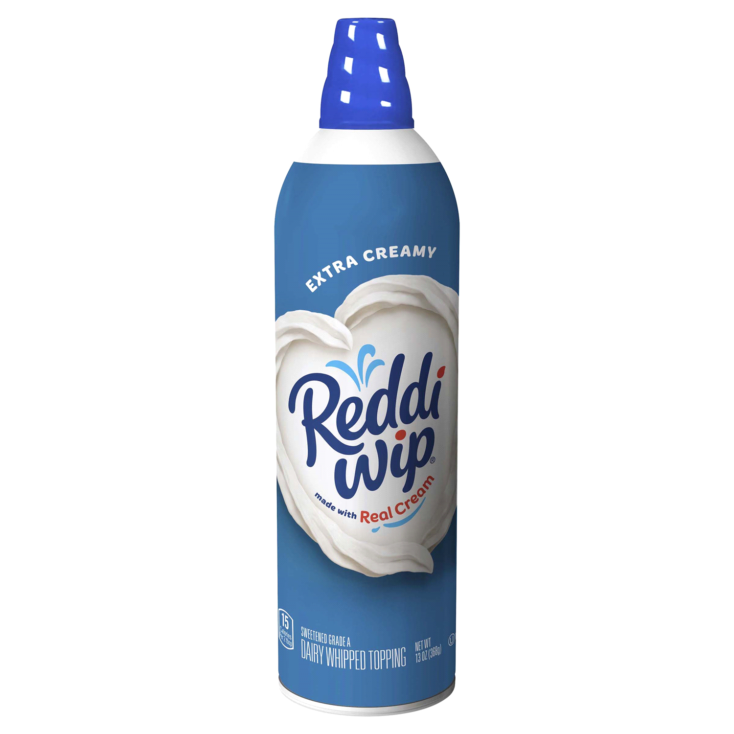 slide 1 of 4, Reddi-wip Extra Creamy Whipped Topping Made with Real Cream, 13 oz, 13 oz