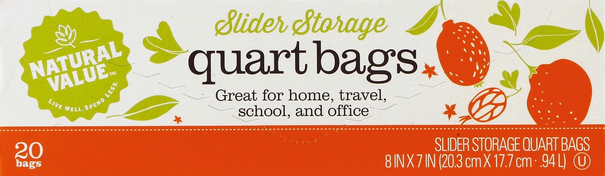 slide 2 of 4, Natural Value Storage Bags 20 ea, 20 ct