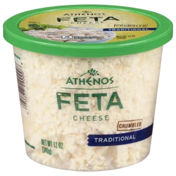 Athenos Crumbled Traditional Feta Cheese 12 oz