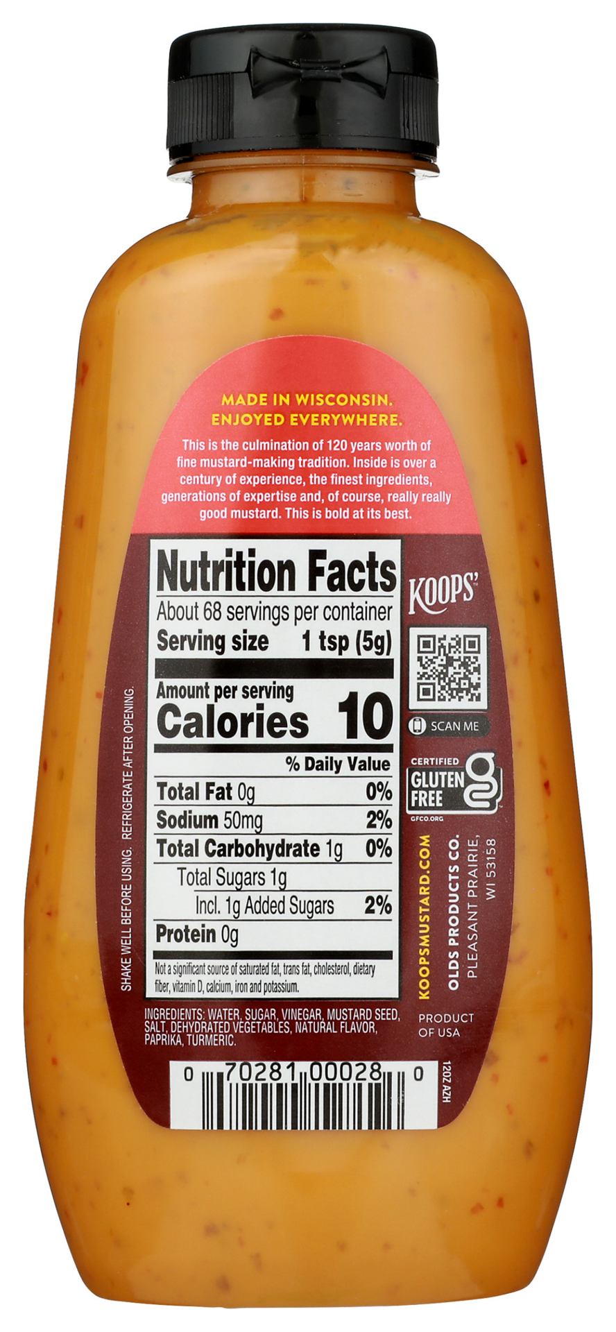 slide 2 of 2, Koops' Koops Arizona Heat Mustard, 12 oz