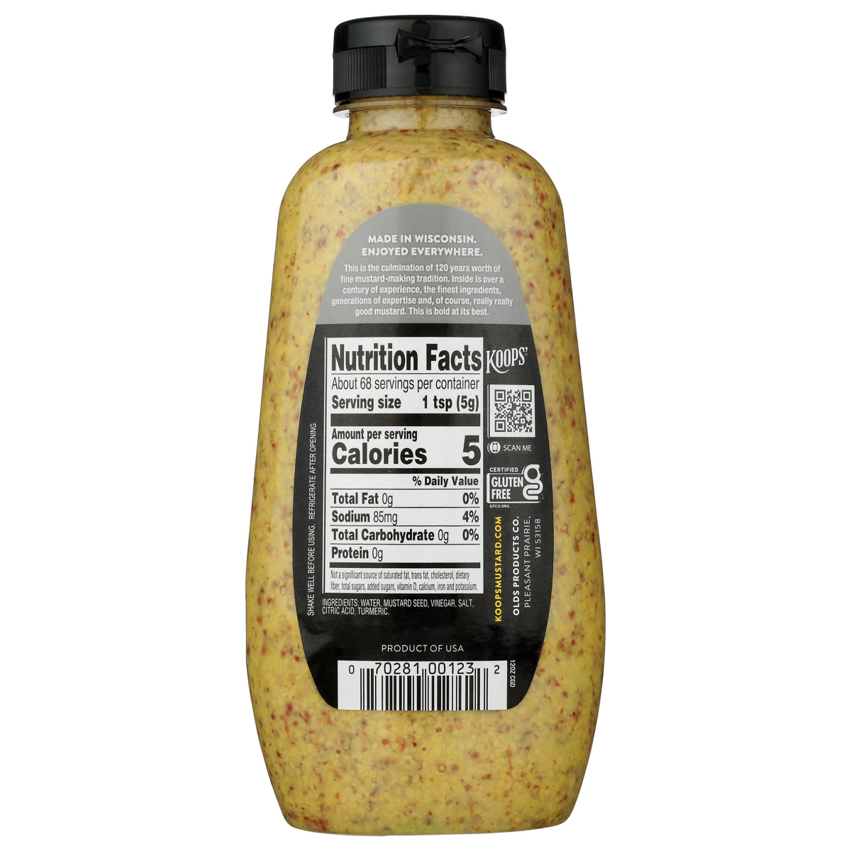 slide 2 of 2, Koops' Stone Ground Mustard 12 oz, 12 oz