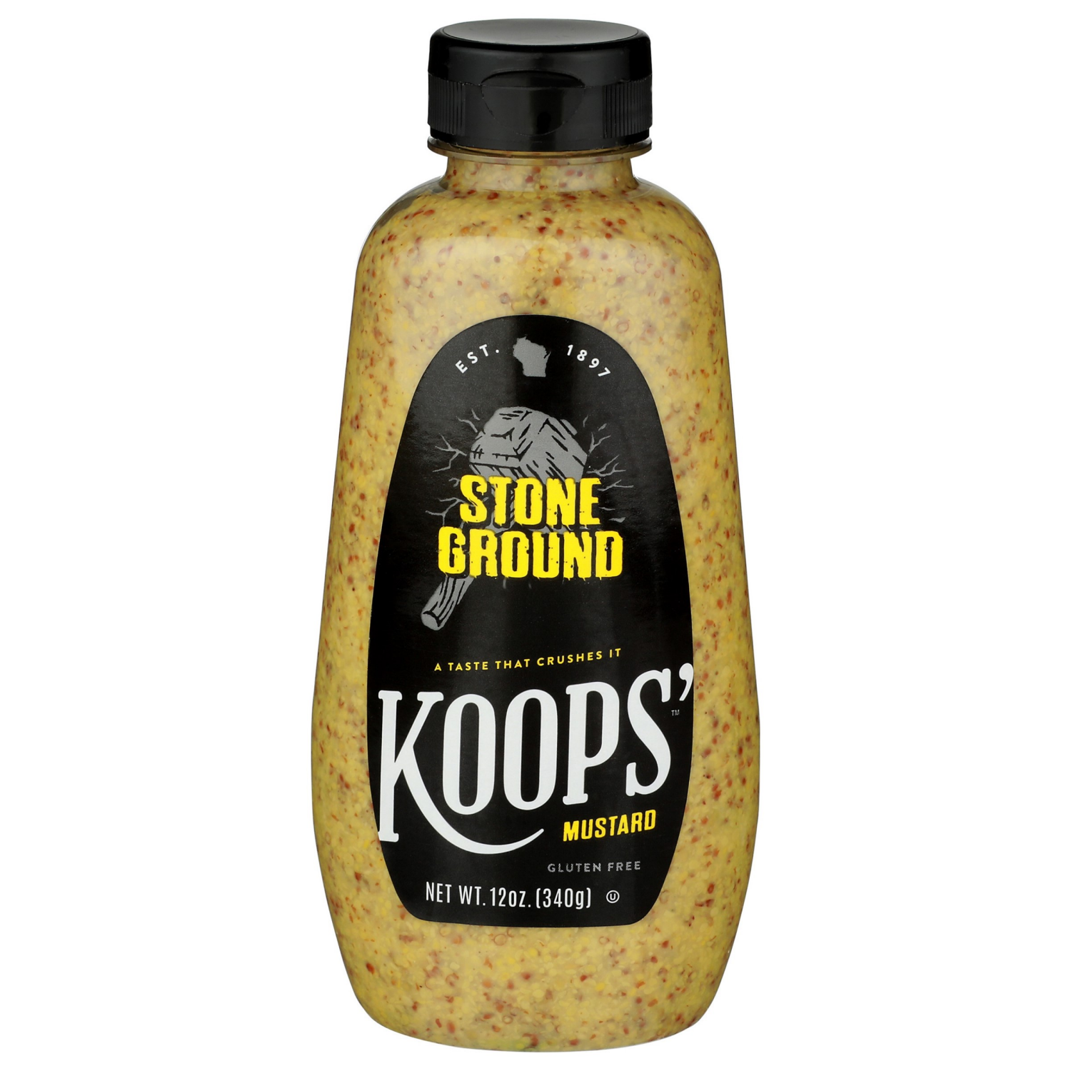 slide 1 of 2, Koops' Stone Ground Mustard 12 oz, 12 oz