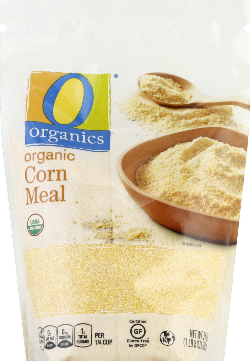 slide 2 of 2, O Organics Organic Corn Meal, 24 oz