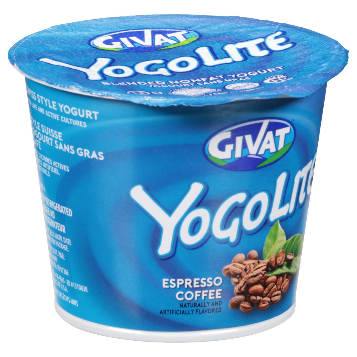 slide 14 of 14, Givat YogoLite Espresso Coffee Blended Nonfat Yogurt 5 oz, 5 oz