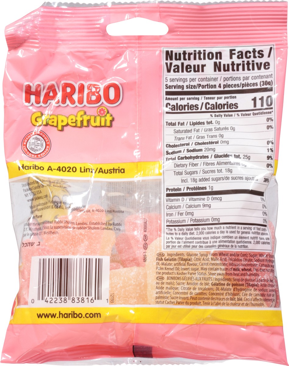 slide 12 of 13, Haribo Grapefruit Gummy Candy Share Size 5.29 oz, 5.29 oz