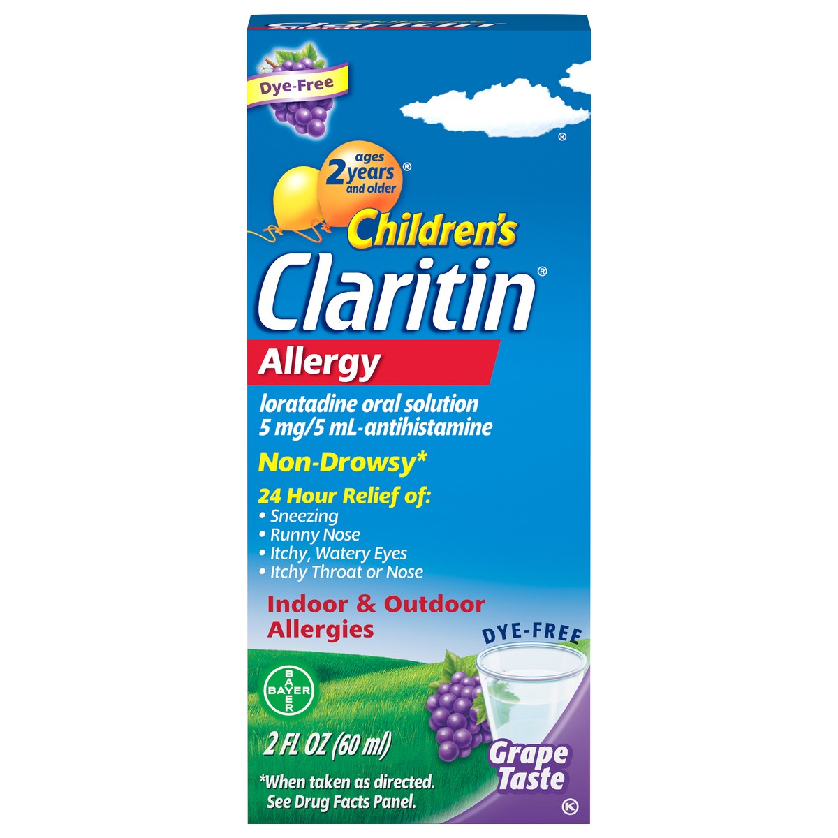 slide 6 of 9, Claritin Children's 5 mg Grape Taste Allergy 2 fl oz, 2 fl oz