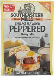 Southeastern Mills Family Size Peppered Sausage Flavor Gravy Mix - 4.5 oz