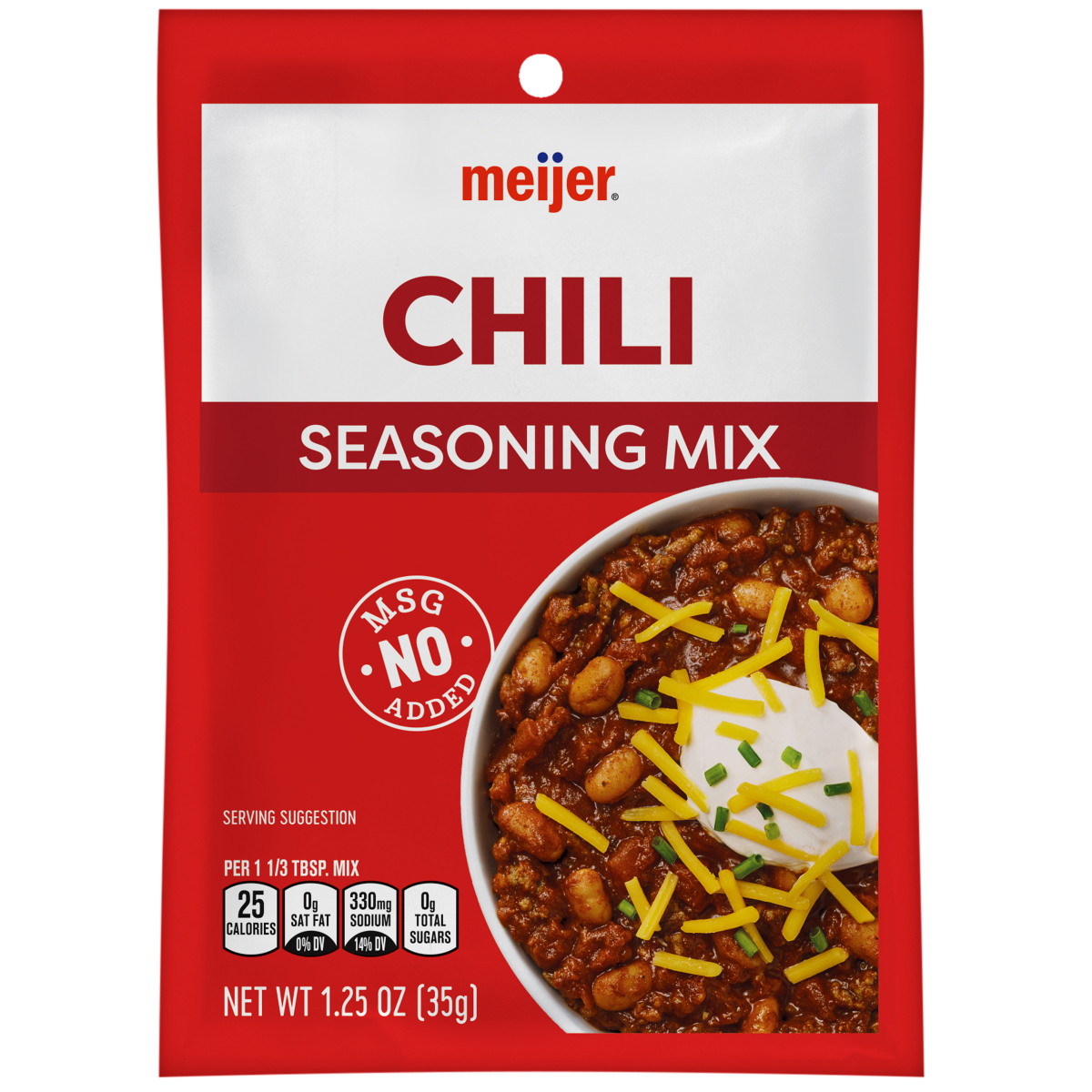 slide 1 of 6, Meijer Chili Seasoning Mix, 1.25 oz