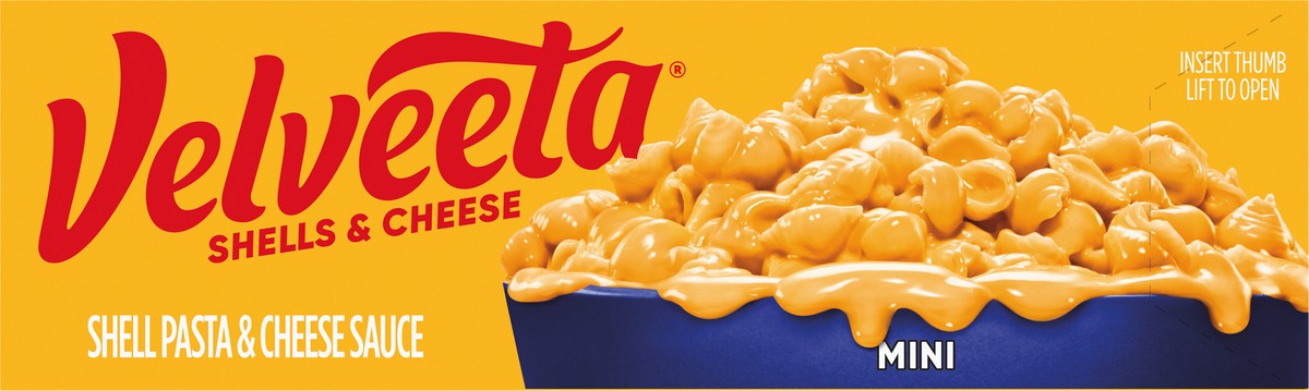 slide 2 of 9, Velveeta Shells & Cheese Mini Shell Pasta & Cheese Sauce, 10.1 oz Box, 10.1 oz