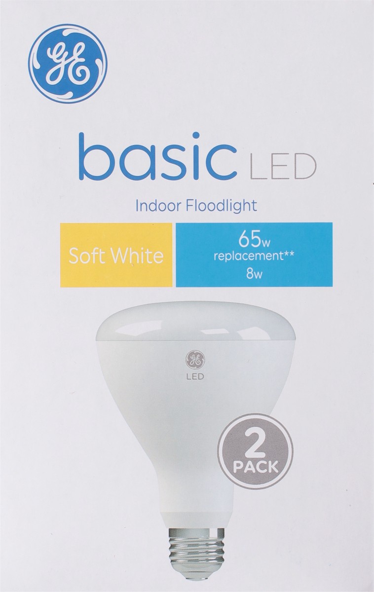 slide 2 of 9, GE 8 Watts Soft White LED Light Bulbs 2 ea, 2 ct