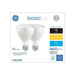 GE 8 Watts Soft White LED Light Bulbs 2 ea