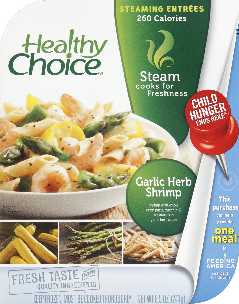 slide 5 of 6, Healthy Choice Garlic Herb Shrimp, 8.5 oz