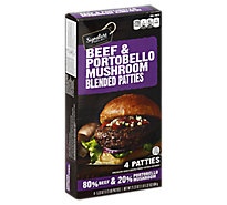 slide 1 of 1, Signature Select Beef Patties Portobello Mushrooms, 22 oz