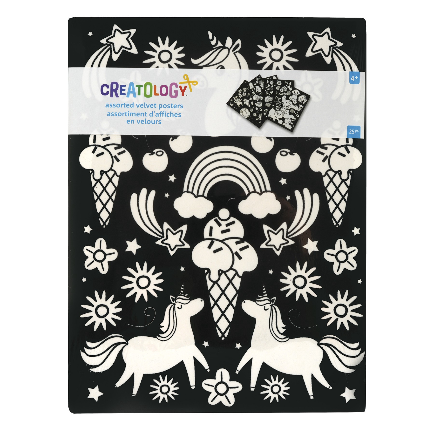 slide 2 of 2, 9" X 12" Fuzzy Food & Pets Poster Assortment By Creatology, 9 in x 12 in