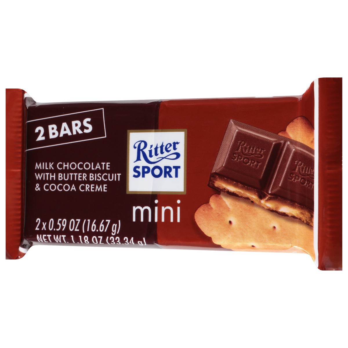 slide 8 of 11, Ritter Sport Milk Chocolate Butter Biscu, 1.18z