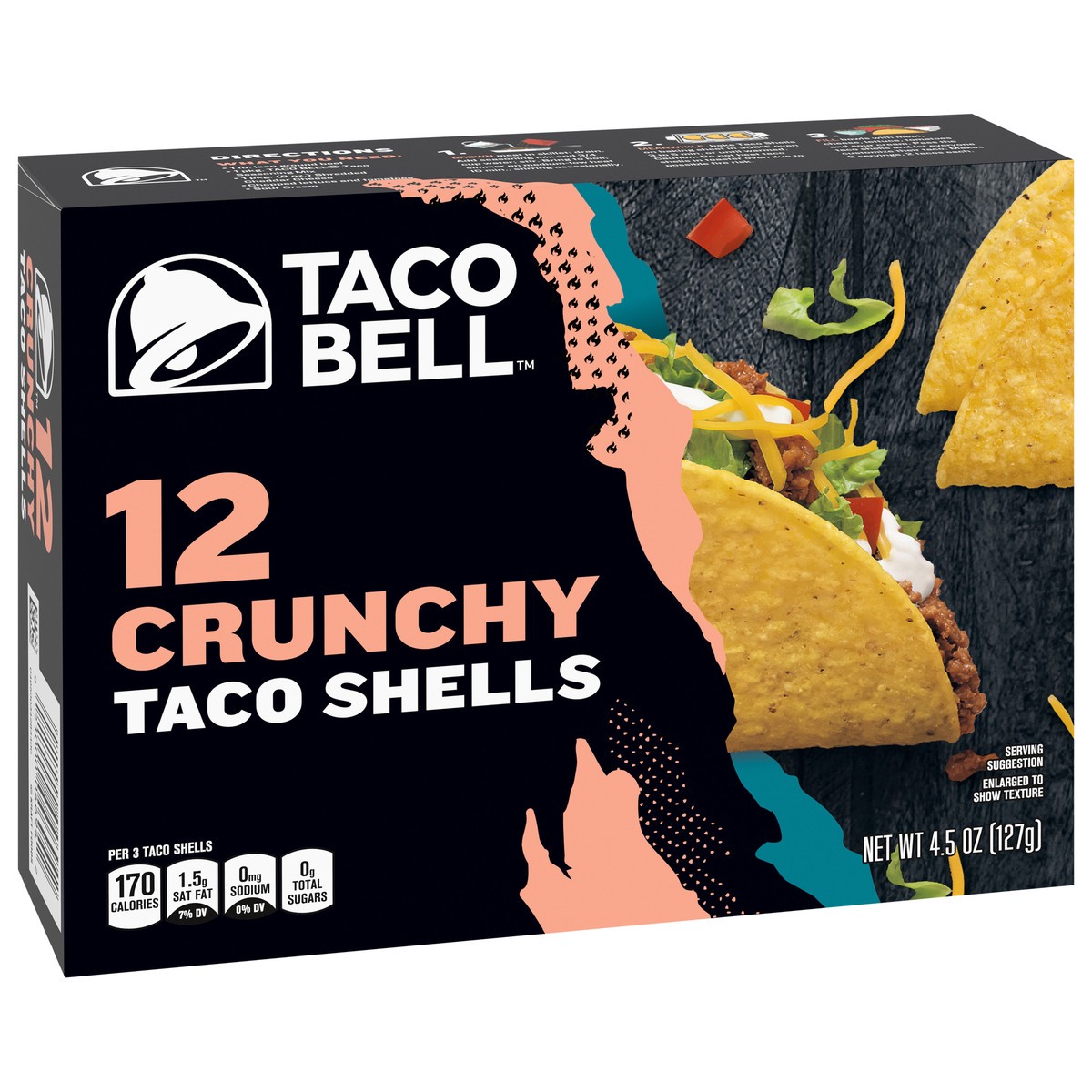 slide 7 of 9, Taco Bell Crunchy Taco Shells, 12 ct, 4.5 oz Box, 12 ct