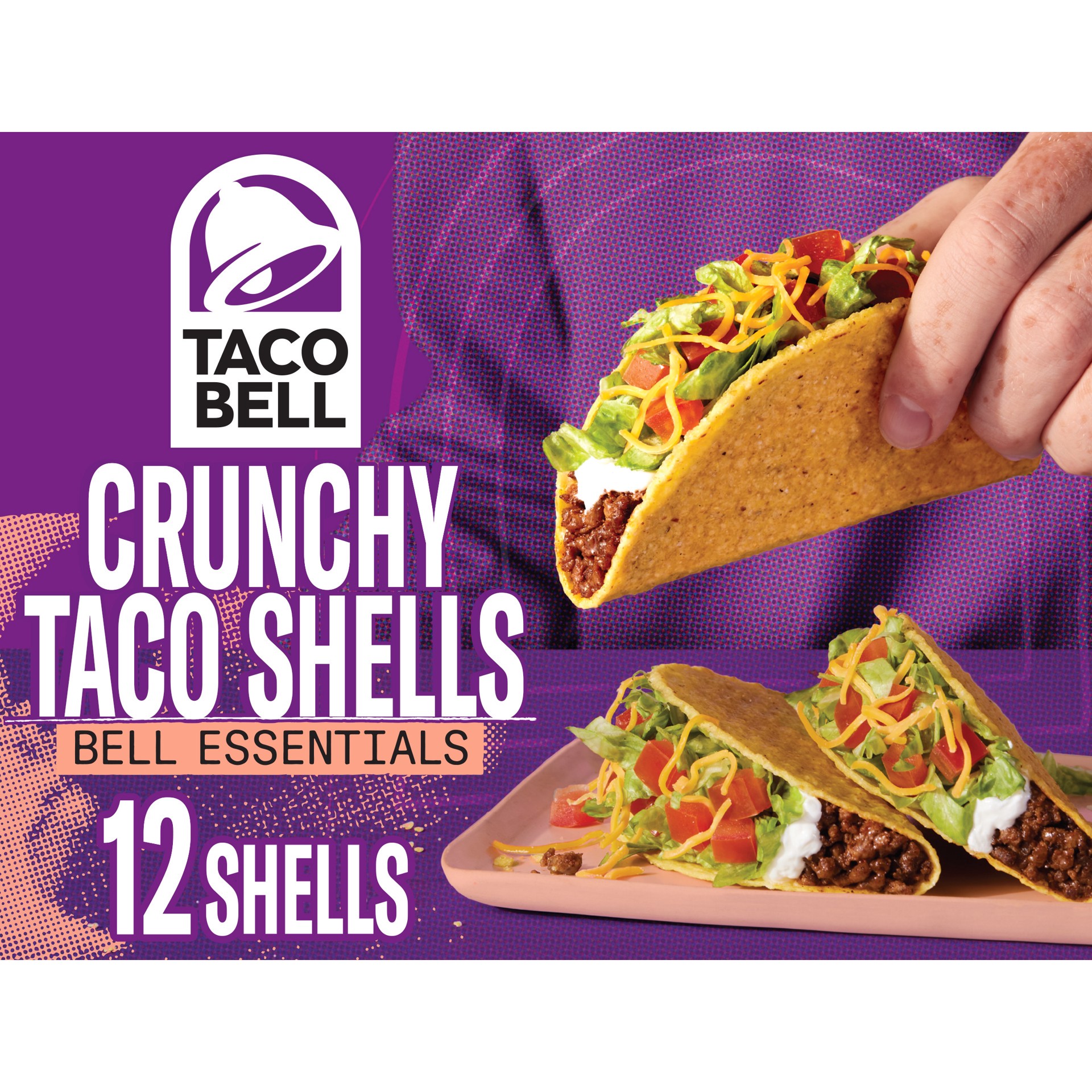 slide 1 of 9, Taco Bell Crunchy Taco Shells, 12 ct, 4.5 oz Box, 12 ct