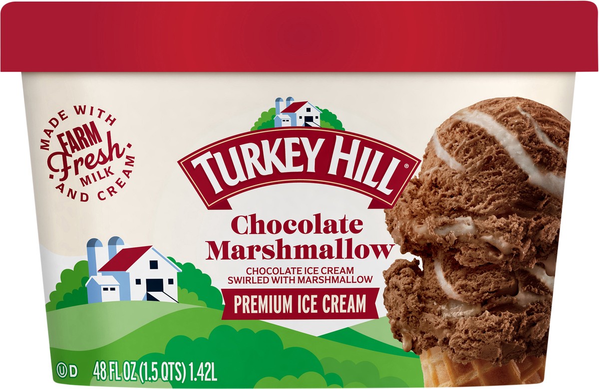 slide 2 of 2, Turkey Hill Chocolate Marshmallow, 48 fl oz