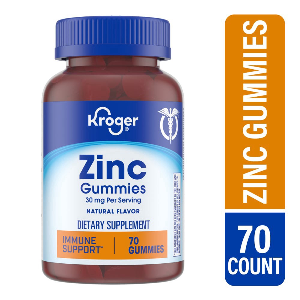 slide 4 of 4, Kroger Zinc Gummies 30 Mg, 70 ct