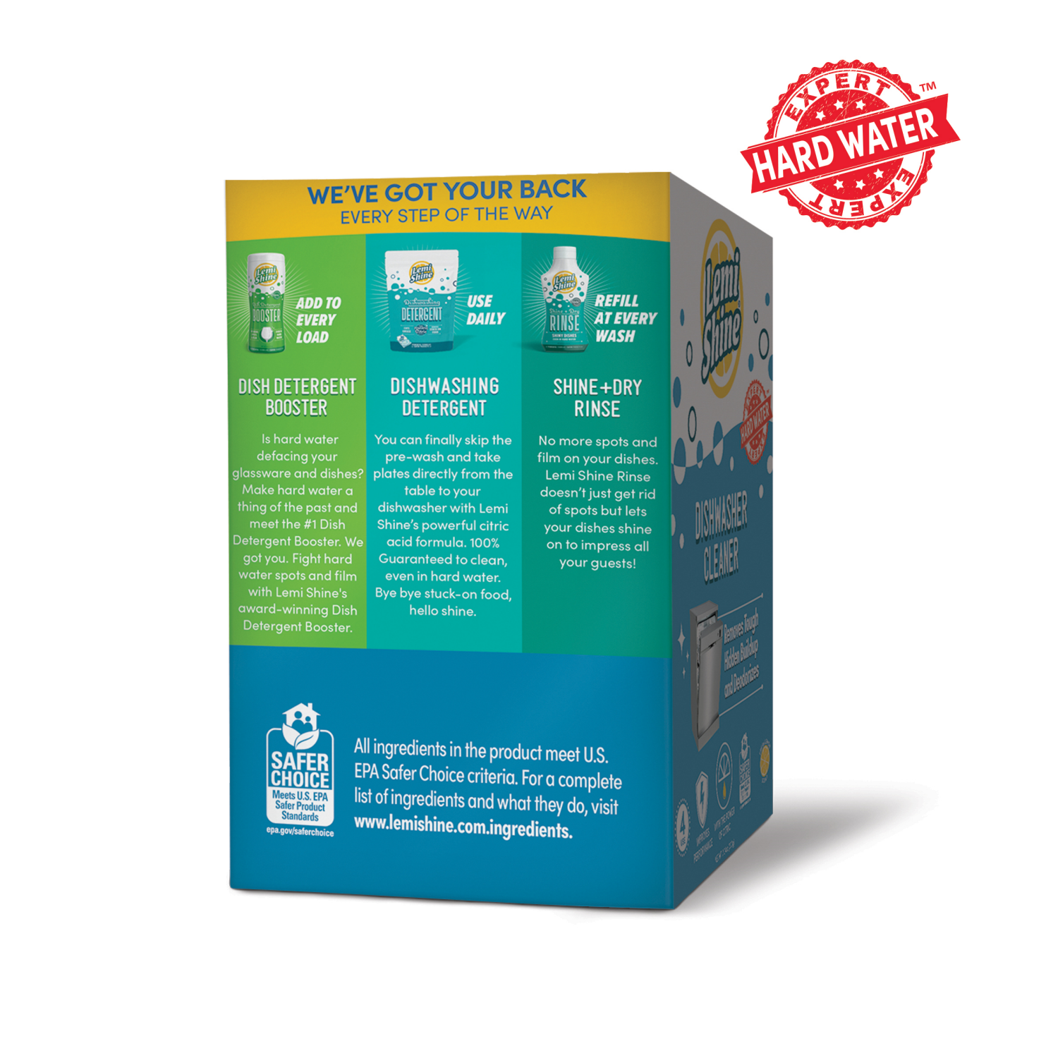 slide 5 of 5, Lemi Shine Dishwasher Cleaner with Powerful Citric Extracts 7.04 oz, 7.04 oz