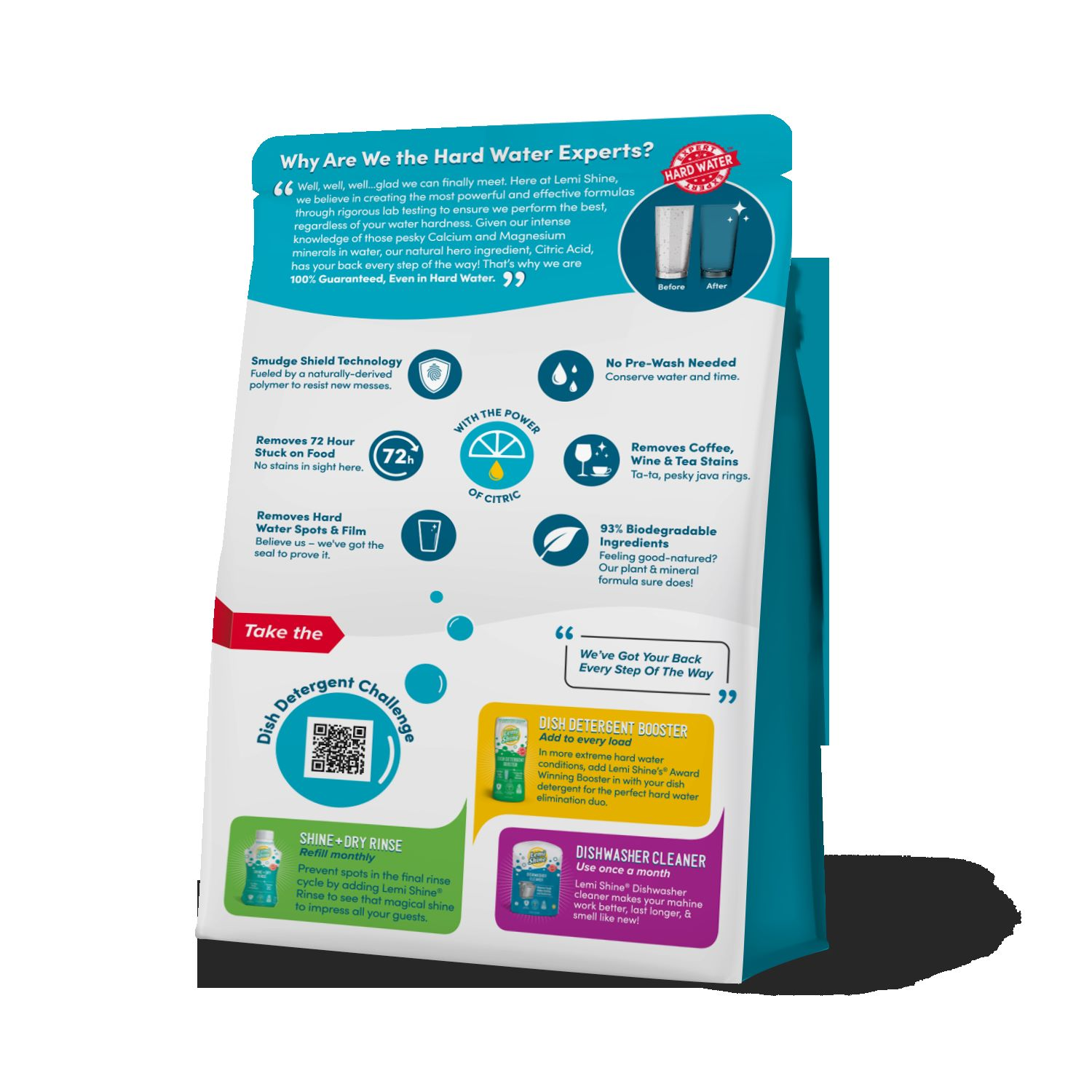 slide 5 of 5, Lemi Shine Fresh Lemon Scent Dishwashing Detergent with Power of Citric 11.9 oz, 11.9 oz