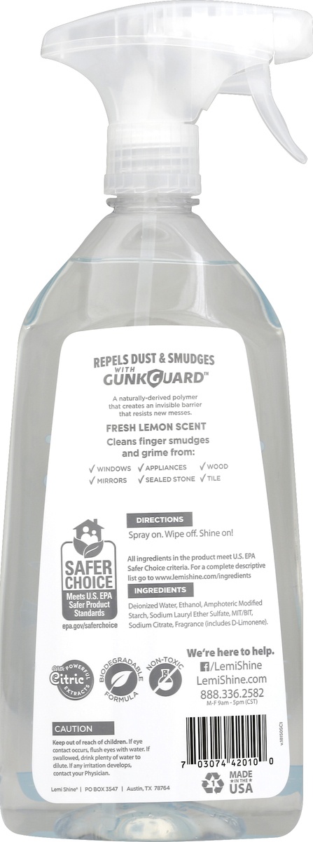 slide 5 of 6, Lemi Shine Glass + Surface Cleaner 28 fl oz, 28 fl oz
