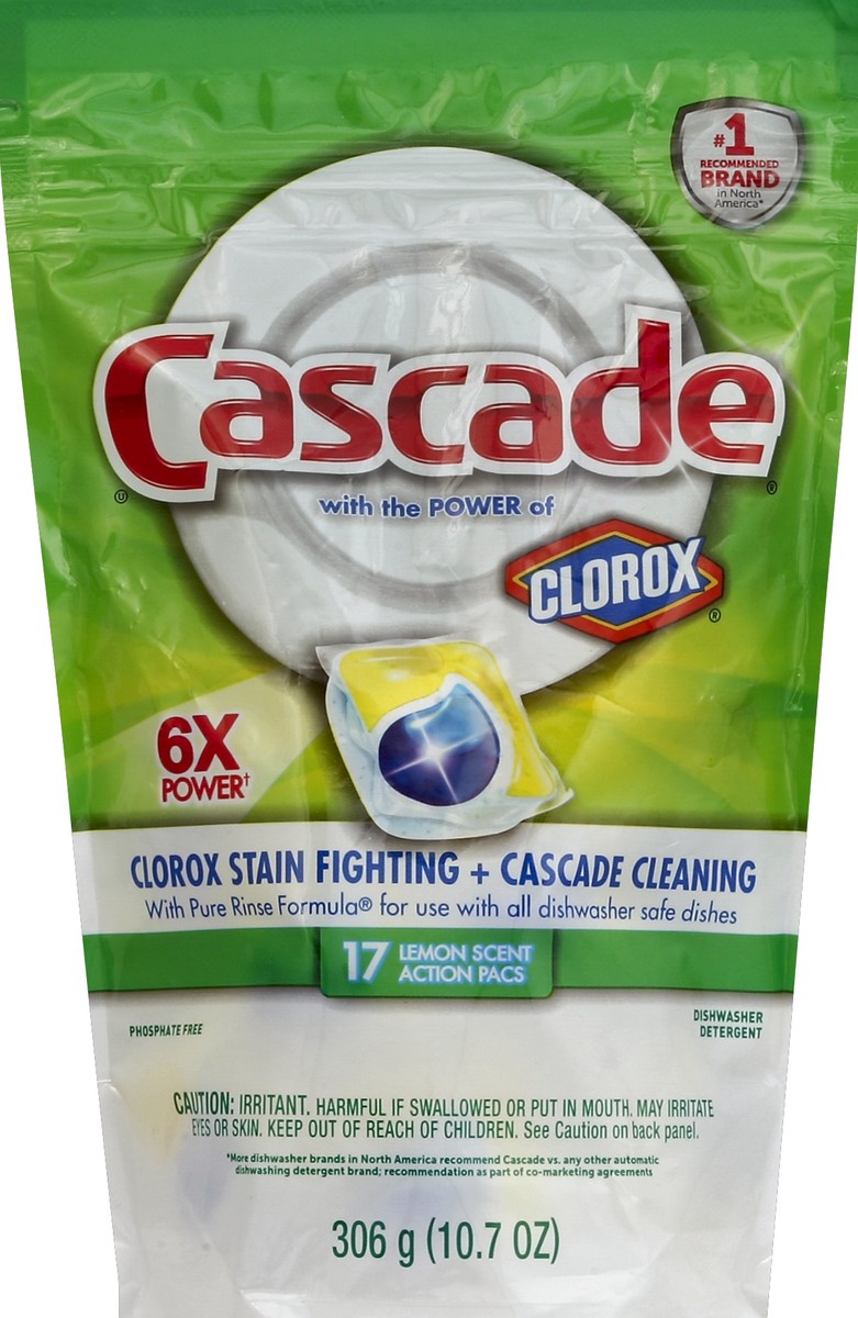 slide 2 of 2, Cascade Dishwasher Detergent 17 ea, 17 ct