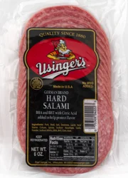 Usingers Sliced Hard Salami, 6 Oz