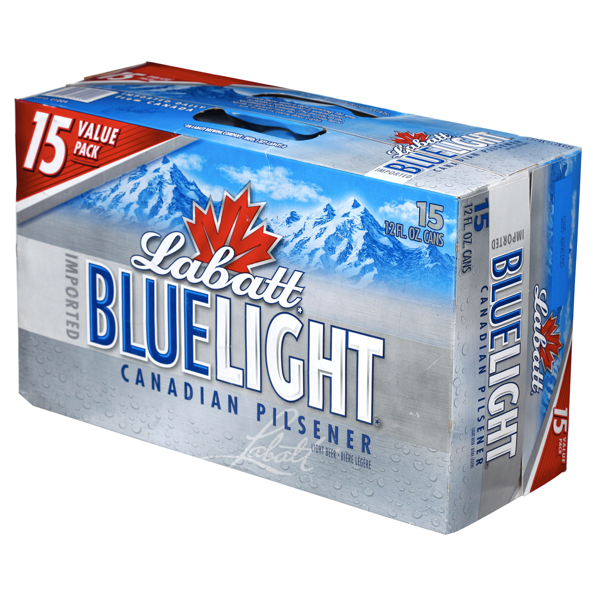 slide 3 of 6, Labatt Blue Light Beer, 15 ct; 12 fl oz