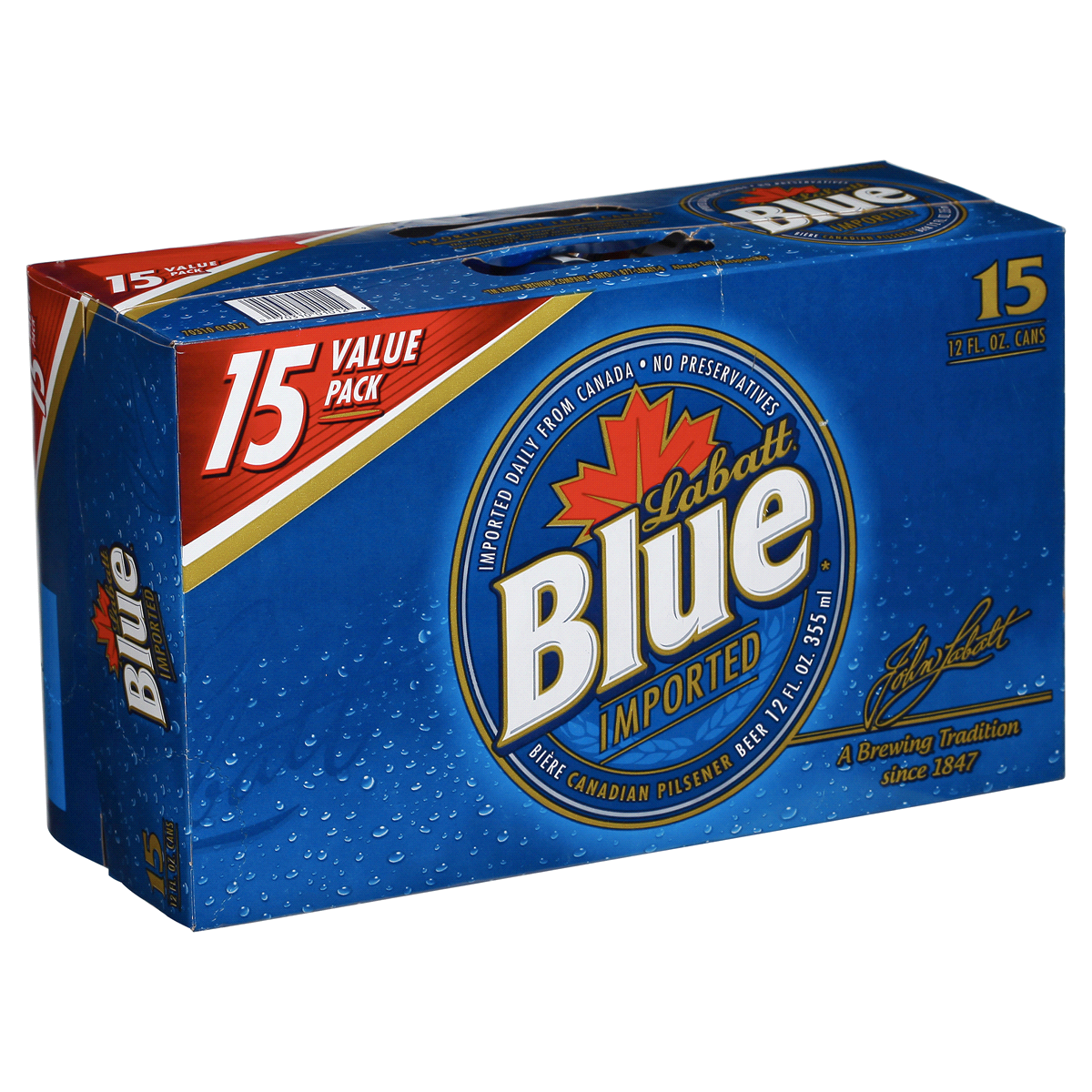 slide 5 of 6, Labatt Blue Beer, 15 ct; 12 fl oz