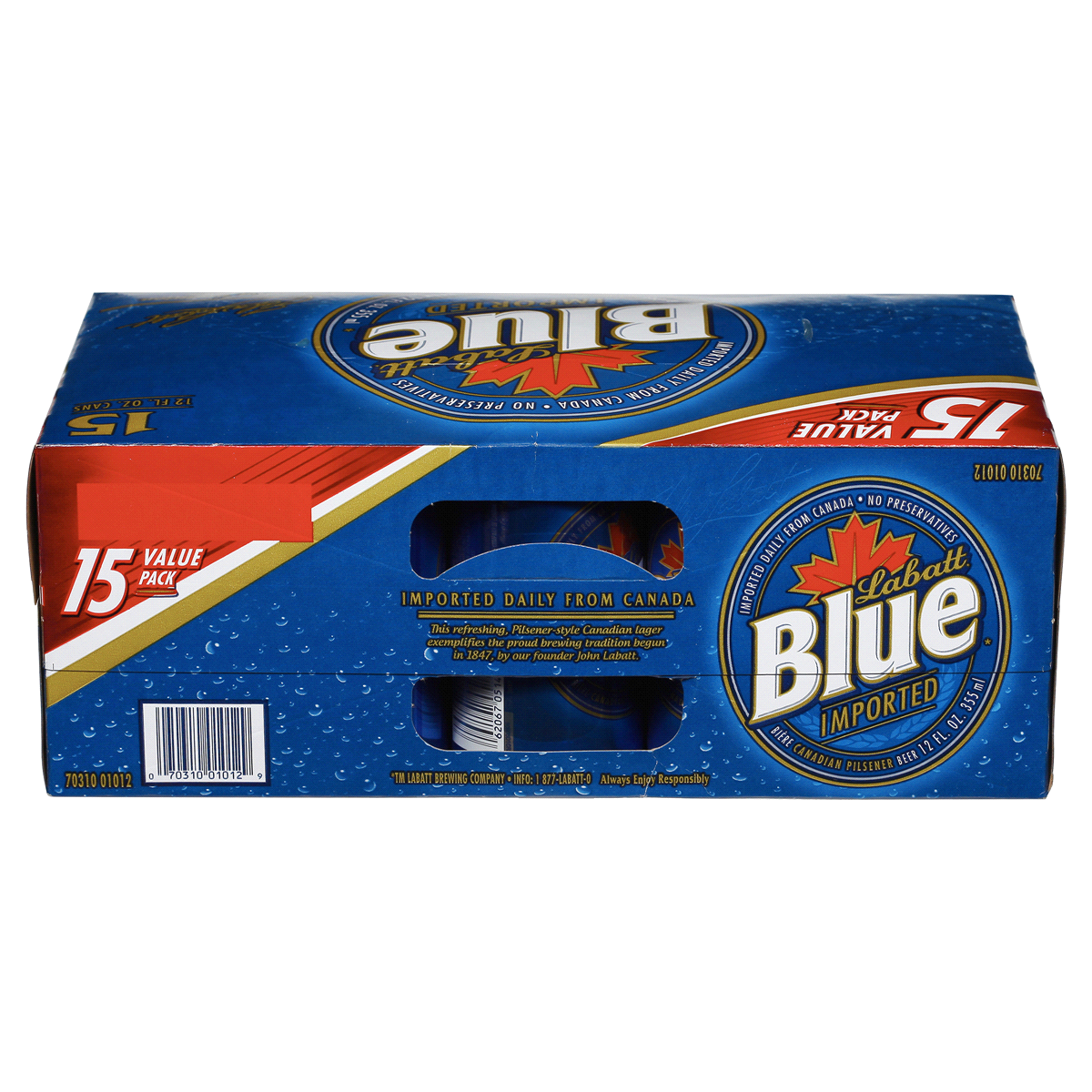 slide 6 of 6, Labatt Blue Beer, 15 ct; 12 fl oz