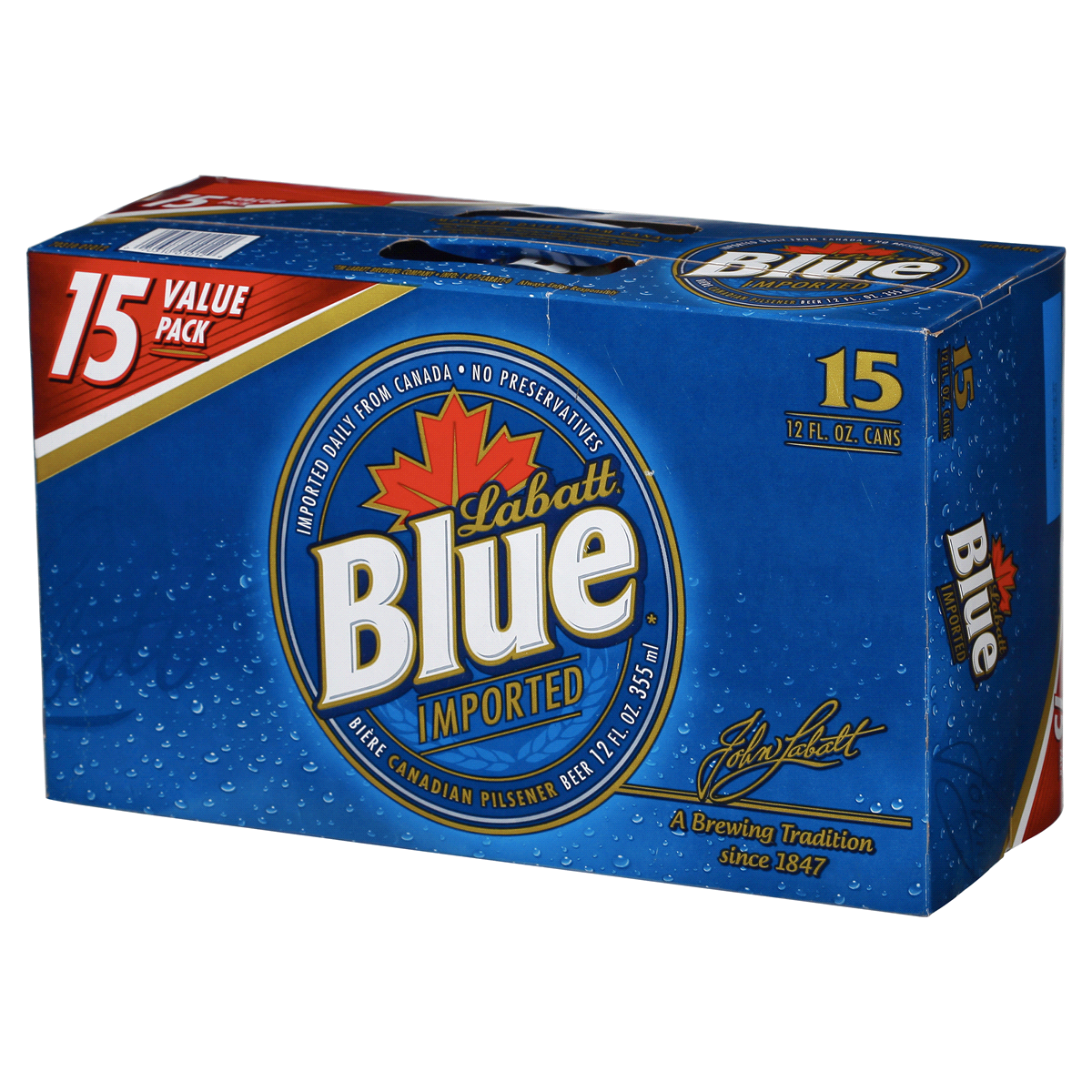 slide 4 of 6, Labatt Blue Beer, 15 ct; 12 fl oz