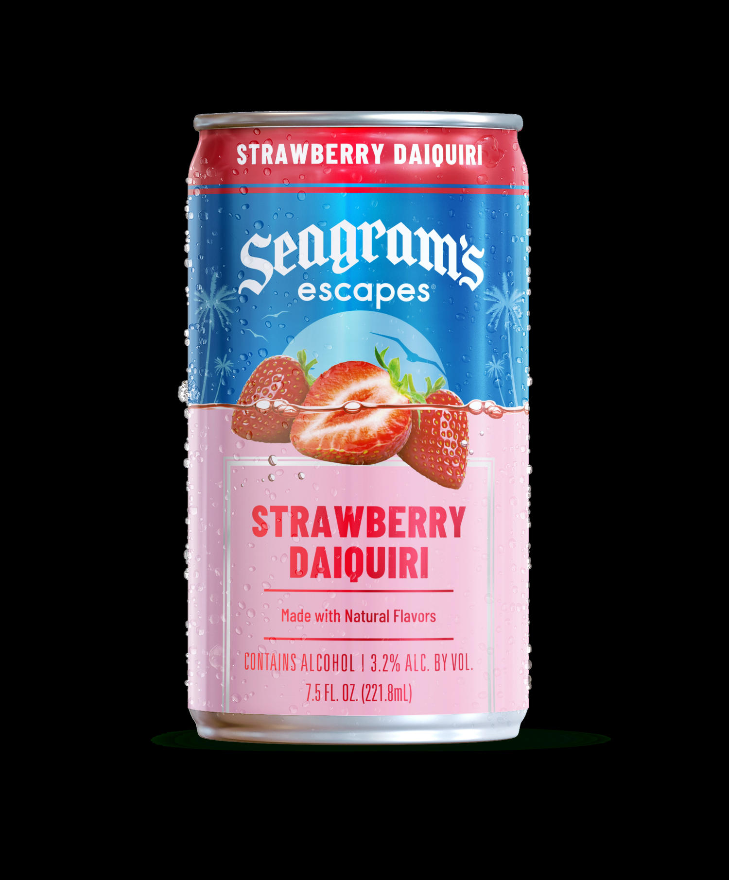 slide 1 of 1, Seagram's Escapes Strawberry Daiquiri, 7.5 oz